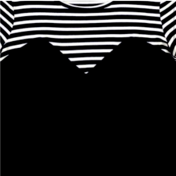 BCBGmaxazria striped peplum top - Picture 2 of 6